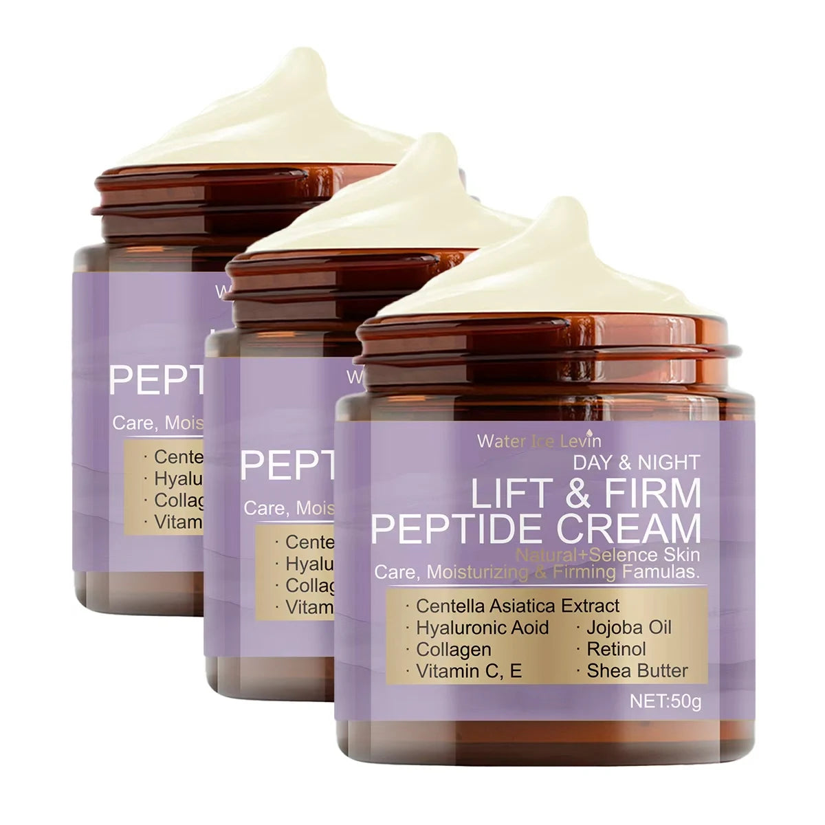 Crème Jour & Nuit Liftante et Raffermissante aux Peptides, Collagène & Rétinol