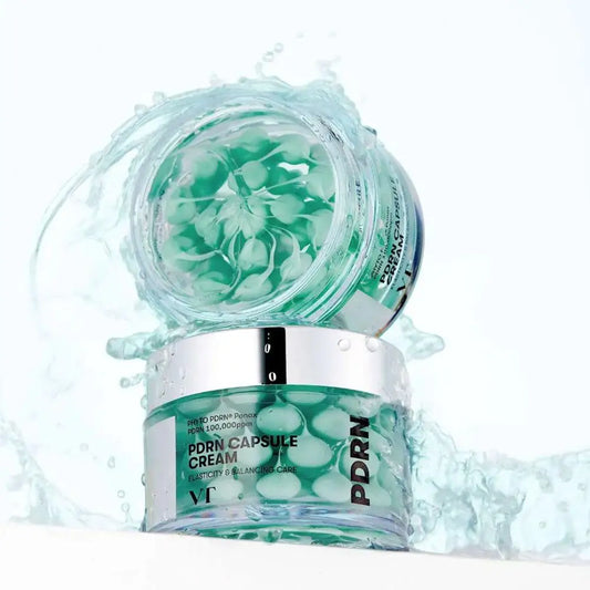 VT PDRN CAPSULE CREAM - Peptide Skin Tightening Cream - Hyaluronic Acid Moisturizing Repair Cream - Korean Original Skincare