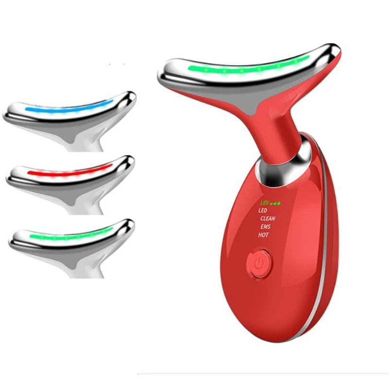 Le face & neck EMS LED qui fait sensation Pour vous accompagner tout l'été