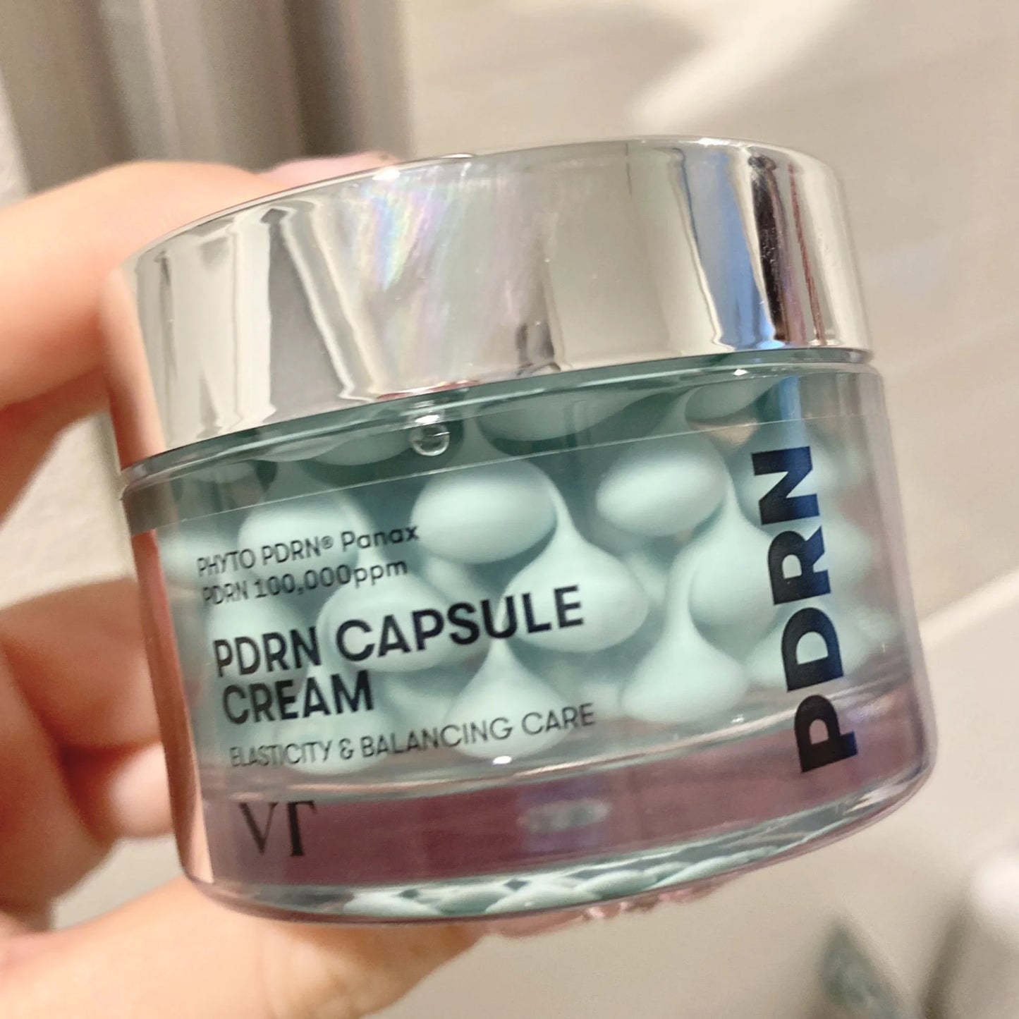 VT PDRN CAPSULE CREAM - Peptide Skin Tightening Cream - Hyaluronic Acid Moisturizing Repair Cream - Korean Original Skincare