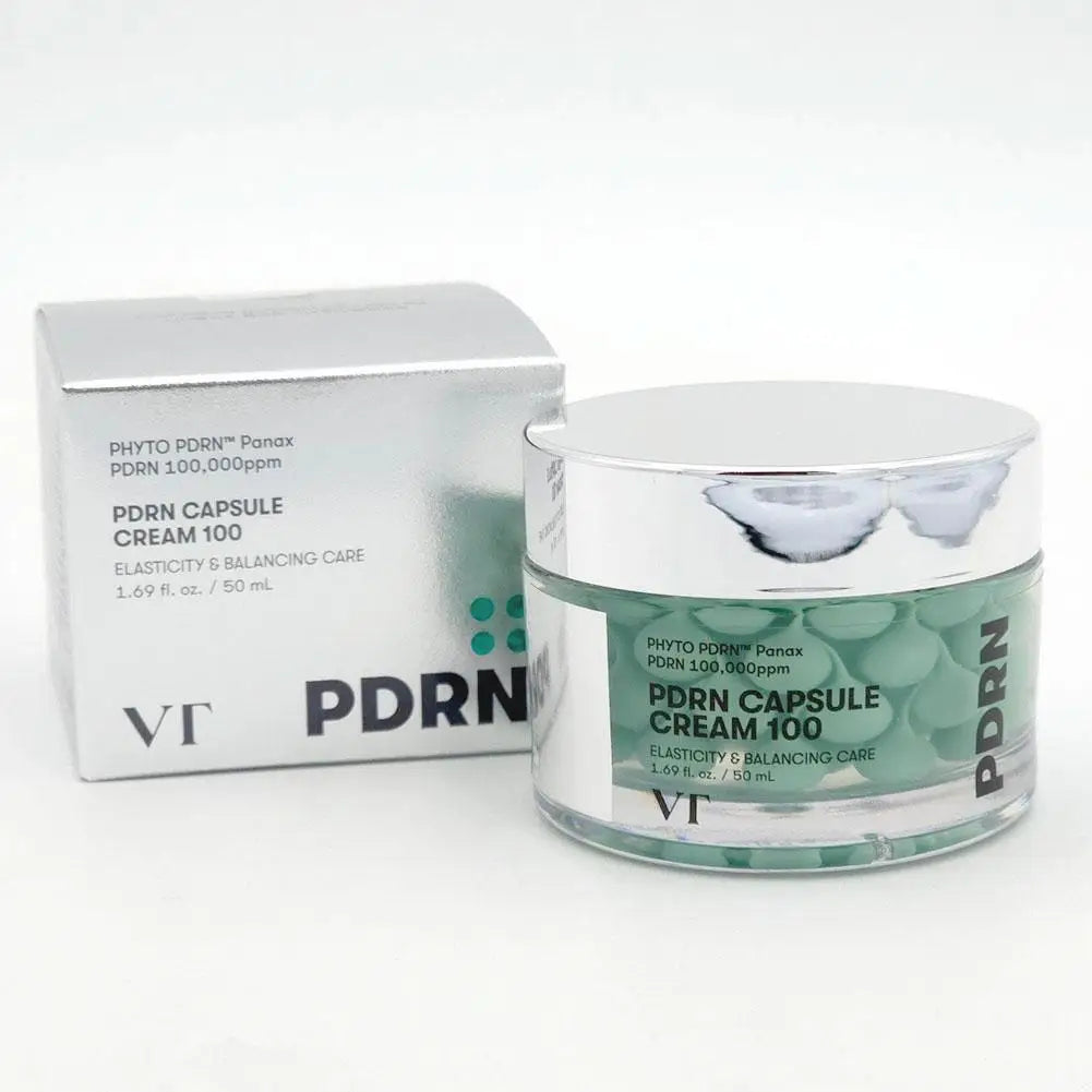 VT PDRN CAPSULE CREAM - Peptide Skin Tightening Cream - Hyaluronic Acid Moisturizing Repair Cream - Korean Original Skincare