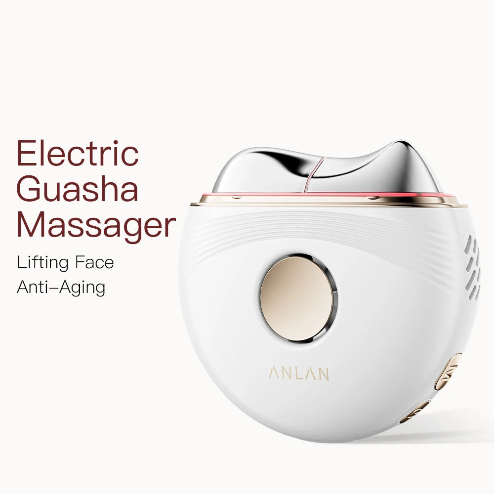 Electric Guasha Massager EMS Face Lifting Anti-Aging Remove Edema Firming Skin Clod Heat Scraping Skincare Beauty Device